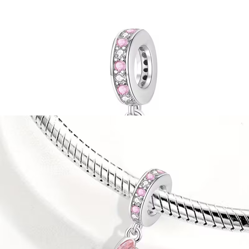 pink butterfly charm