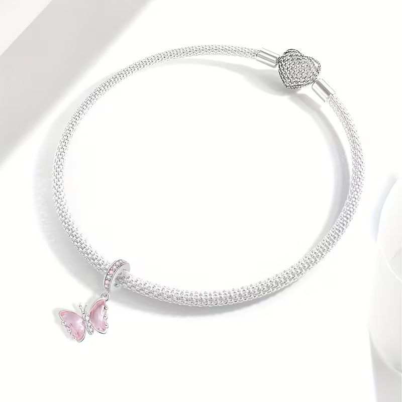pink butterfly charm