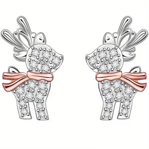 reindeer stud earrings