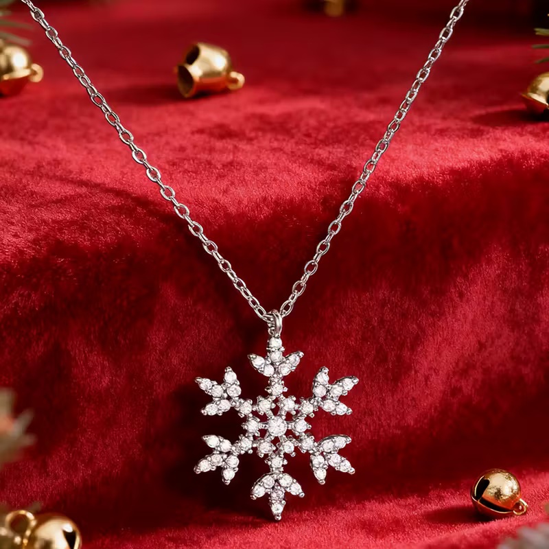 snowflake necklace