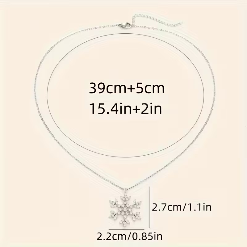 snowflake necklace