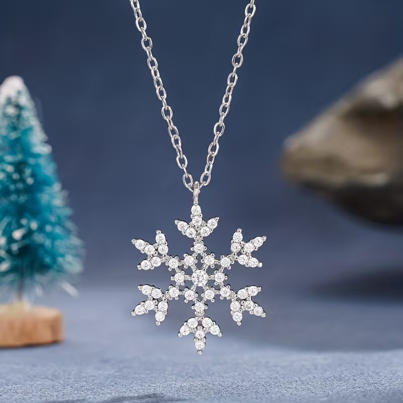 snowflake necklace