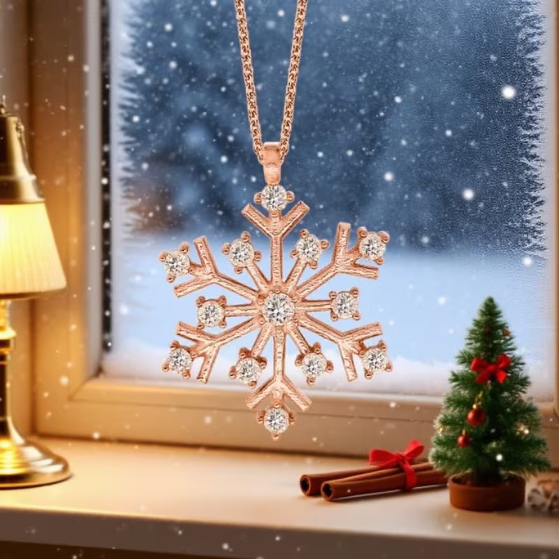 snowflake necklace