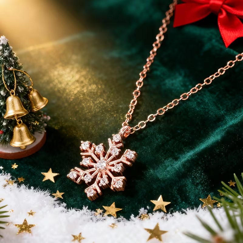 snowflake necklace