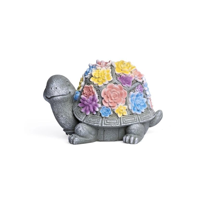 white solar turtle
