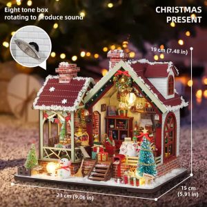 warm christmas lodge