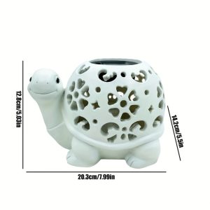 white solar turtle