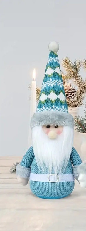 Vintage Turquoise Santa