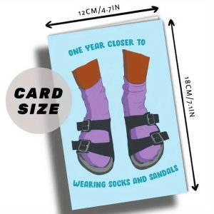 one year closer birthday card