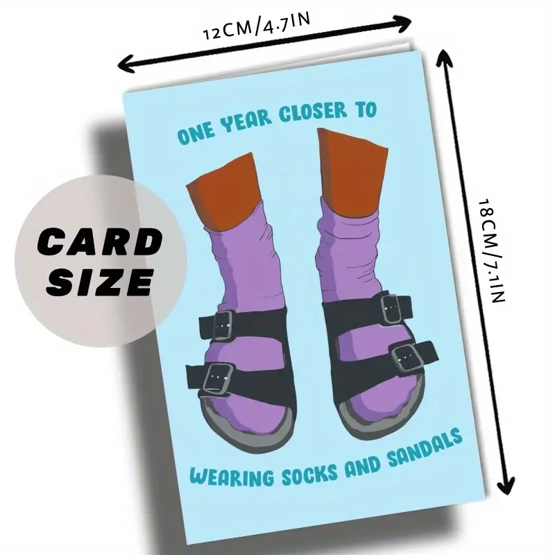 one year closer birthday card