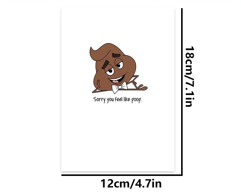 sorry you feel like poop card