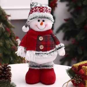 telescopic red plaid snowman