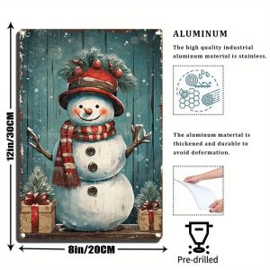 tin sign snowman1