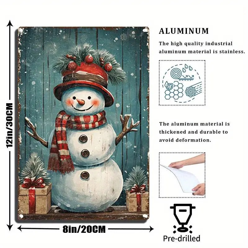 tin sign snowman1