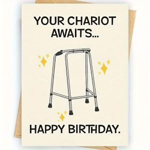 your chariot awaits small card