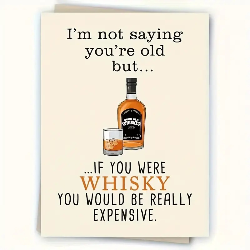 whisky birthday card